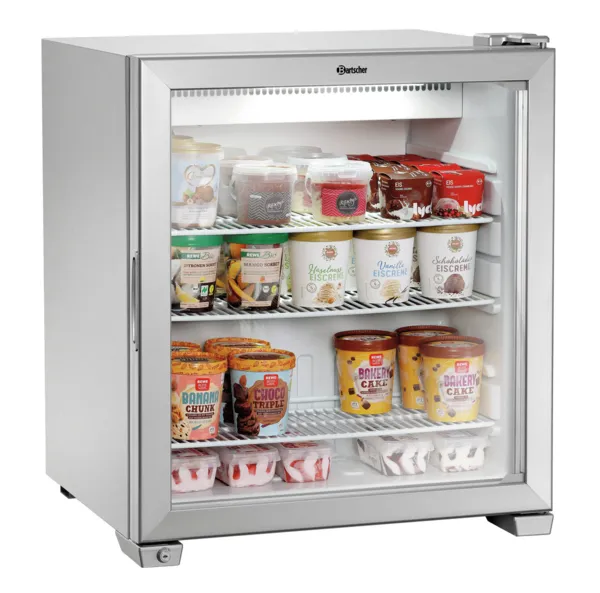 Mini Congelador Inoxidable Vidriado - 90 L