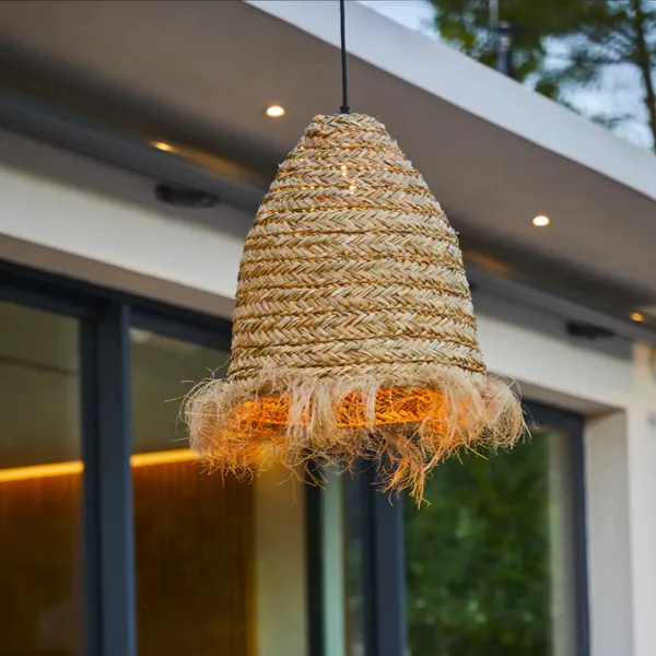 Suspensión Bohemia en Junco de Mar Natural para Exterior - Anafi Outdoor