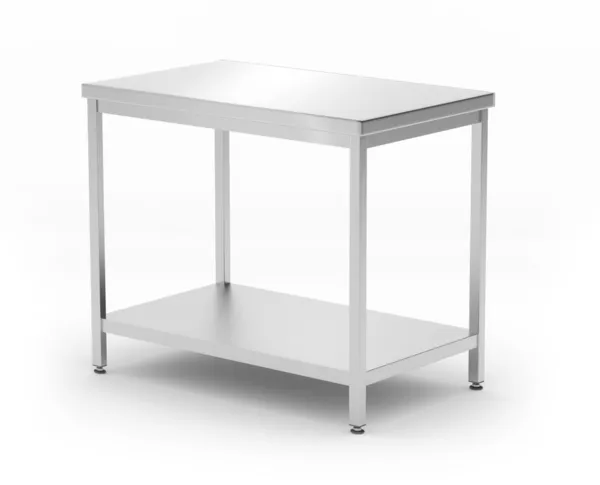 Mesa Central Profi Line con Estante - L 1000 x P 600 mm