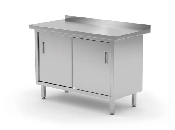 Mesa de Pared - Armario con Puertas Correderas - L 800 x P 600 mm