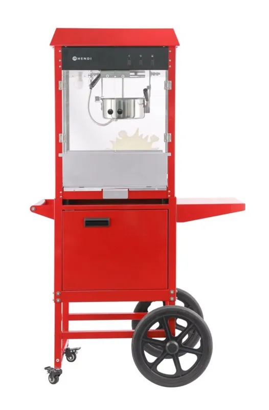 Máquina de Palomitas con Carrito - Rojo