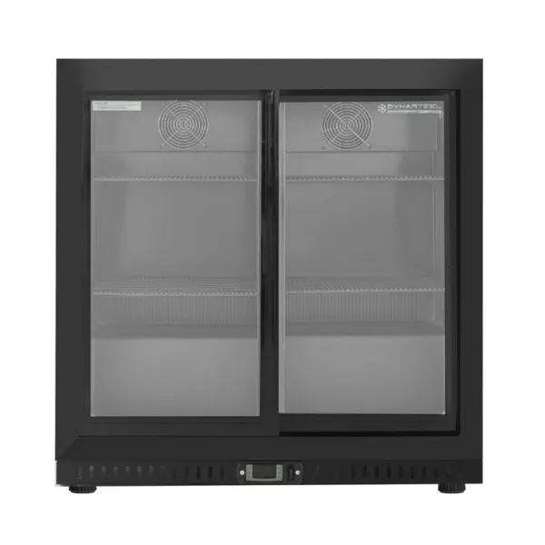 Arrière-Bar Refrigerado - 2 Puertas de Vidrio Deslizantes y Interior Negro - 212 L - Reacondicionado