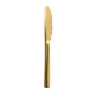 Cuchillo de postre gama BCN Colors Oro - Lote de 12