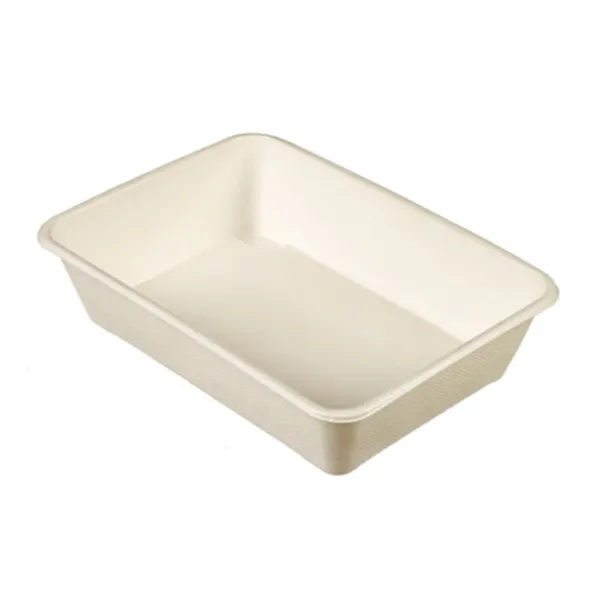 Bandejita de pulpa de caña 1500 ml - Lote de 50