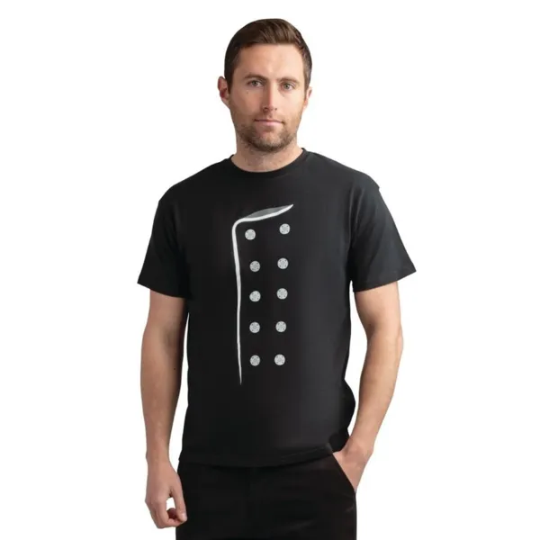 Camiseta negra estampada - Talla L