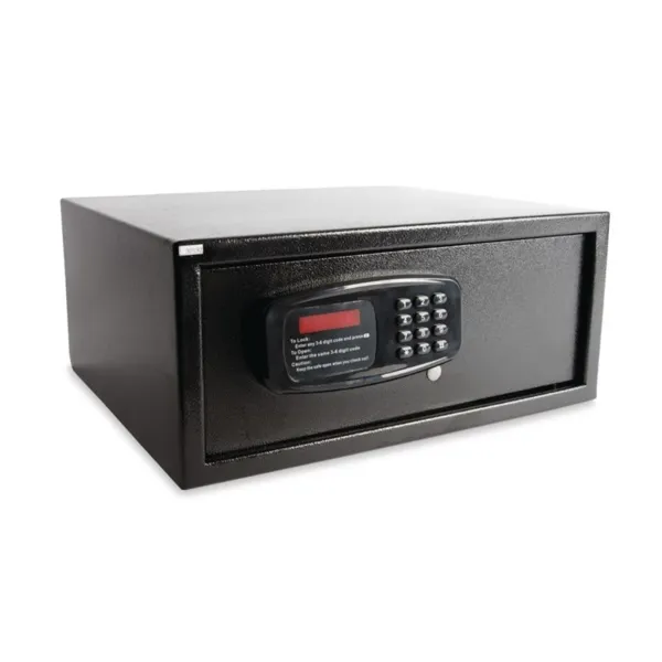 Caja fuerte de hotel negro