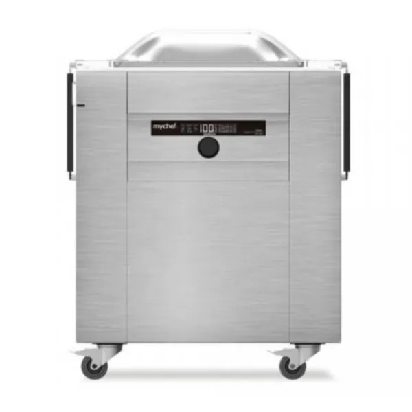 Máquina de envasado al vacío sobre soporte iSensor S con 2 barras de soldadura - 410 mm - 20 m3/h