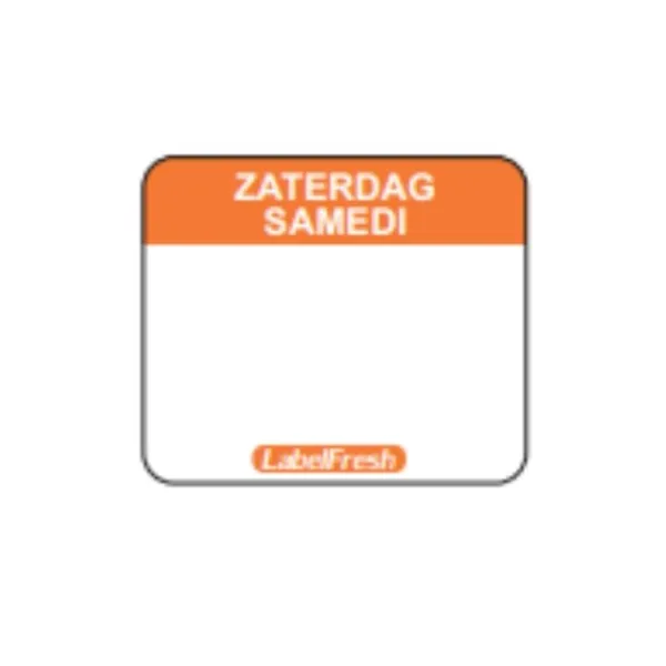 Etiqueta de trazabilidad LabelFresh Easy - Sábado - 30 x 25 mm - Lote de 1000