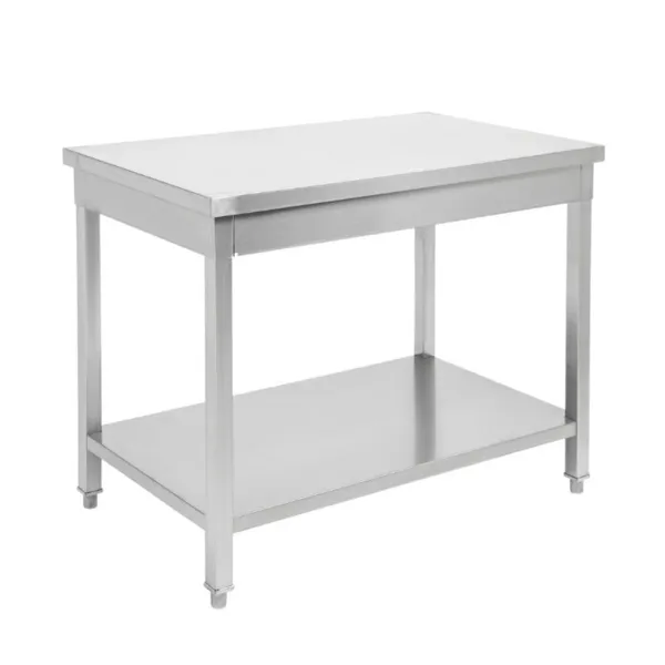 Mesa de Inox con Estante - P 600 mm - L 1000 mm